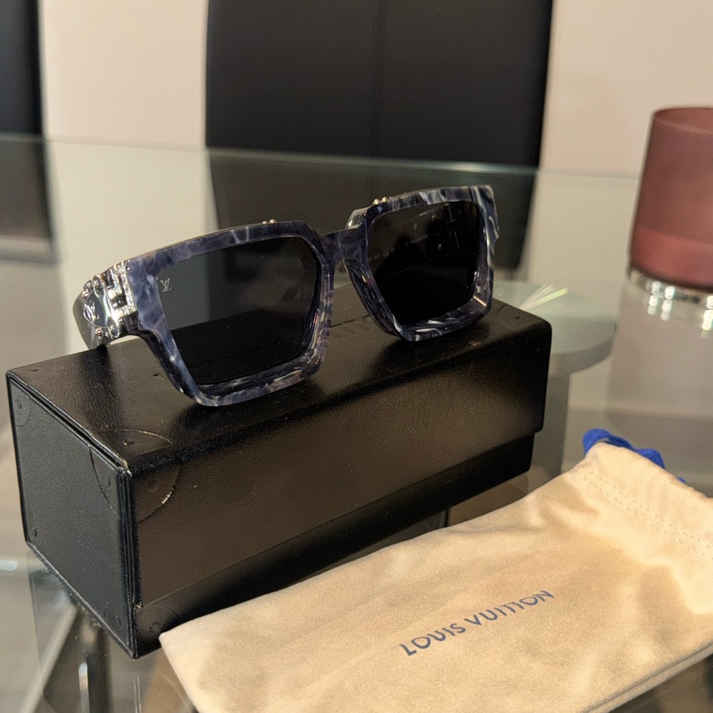 Louis Vuitton Navy Patterned Sunglasses